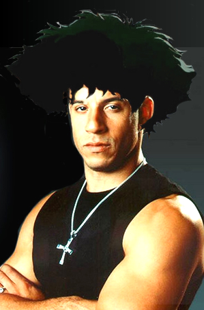 hair on Vin Diesel, vin diesel with hair. hair on Vin Diesel,